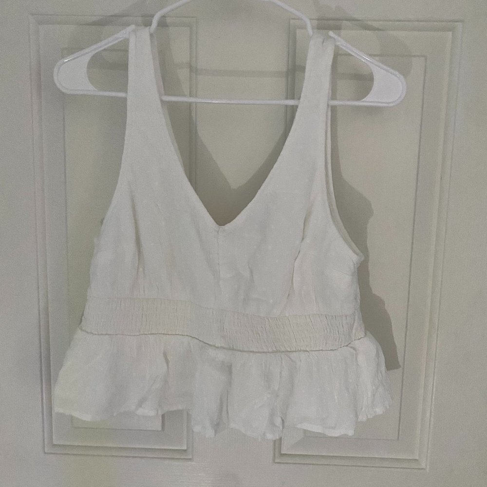 White Hollister Tank Top